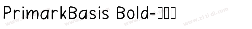 PrimarkBasis Bold字体转换